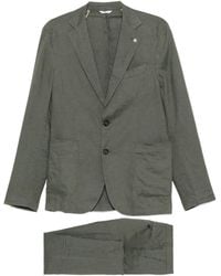Manuel Ritz - Notched-Lapel Single-Breasted Linen Suit - Lyst