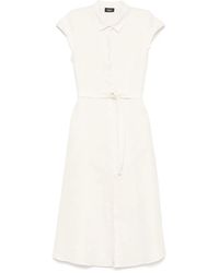 Marella - Linen Midi Dress - Lyst