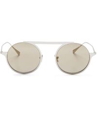 Giorgio Armani - Sonnenbrille mit rundem Gestell - Lyst