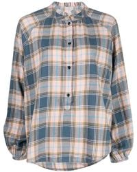 Woolrich - Check-Print Ruffle Shirt - Lyst