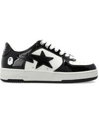 A Bathing Ape - Bape Sta Patent Leather Sneakers - Lyst