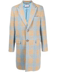 Philipp Plein - Checked Single-Breasted Coat - Lyst