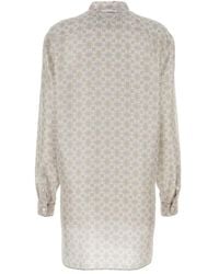 Prada - Zijden Blousejurk Met Print - Lyst