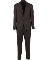 Lardini - Checked single-breasted suit - Lyst