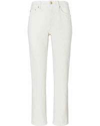 Tory Burch - Mid-rise Cropped Jeans - Lyst