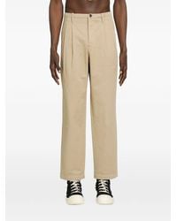 C.P. Company - Pleated Cotton-Gabardine Loose Trousers - Lyst