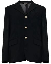 Comme des Garçons - Veste À Revers Crantés Et Perles Artificielles - Lyst