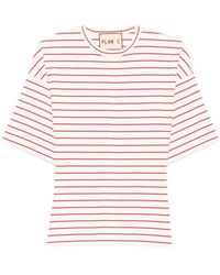Plan C - T-Shirt Rayé À Manches Courtes - Lyst