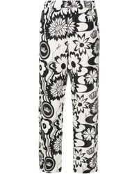 Amir Slama - Pantaloni Dritti Con Stampa Grafica - Lyst
