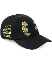 ANTI SOCIAL SOCIAL CLUB - Dragon-Embroidered Baseball Cap - Lyst