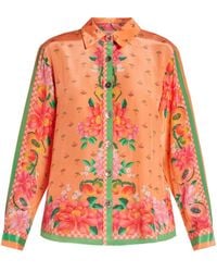 FARM Rio - Floral-print Long-sleeves Shirt - Lyst