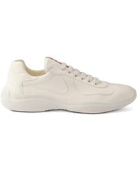 Prada - America's Cup Nappa Leather Sneakers, Size 5,5 - Lyst