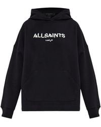AllSaints - Static Graphic-Print Hoodie - Lyst