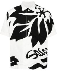 Sacai - Floral-Print Shirt - Lyst