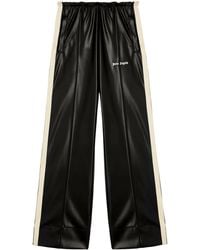 Palm Angels - Logo Leather Effect Track Pants - Lyst