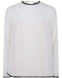 Semicouture - Blouse Florinda Bordée De Perles - Lyst