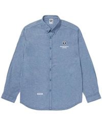 Aape By A Bathing Ape - Moonface Patch Button-Down Shirt - Lyst