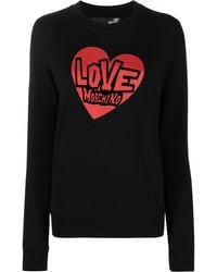 Love Moschino - Sweater Met Logoprint - Lyst