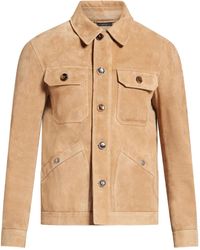 Tom Ford - Jacke Aus Wildleder Mit Klassischem Kragen - Lyst