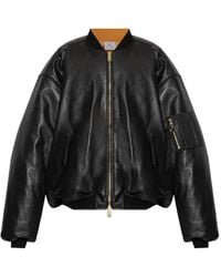 Vetements - Leather Zip-Fastening Bomber Jacket - Lyst