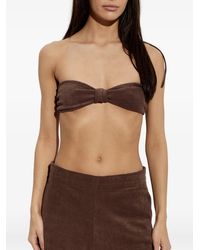 Perfect Moment - Terry-Cloth Bandeau Top - Lyst