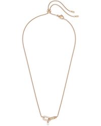 Swarovski - Constella Rose- Pearl-Drop Necklace - Lyst