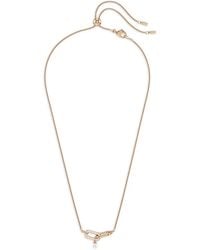 Swarovski - Constella Rose- Pearl-Drop Necklace - Lyst