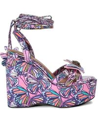 Kurt Geiger - Butterfly Wedge Sandals - Lyst