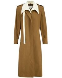 Stella McCartney - Double-Layer Washed-Cotton Trench Coat - Lyst