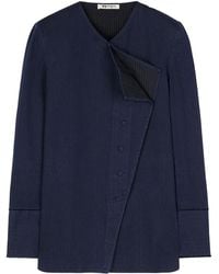 Ports 1961 - Asymmetrische Blouse Met Krijtstreep - Lyst