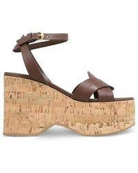 Gianvito Rossi - Crossover Platform Sandals - Lyst