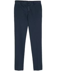 Incotex - Twill Tapered-Leg Trousers - Lyst