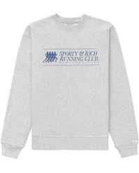 Sporty & Rich - 94 Running Club ロゴ スウェットシャツ - Lyst