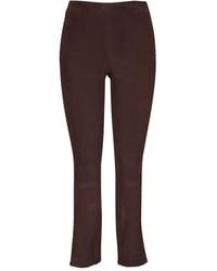Vince - Suede Split-Hem Trousers - Lyst