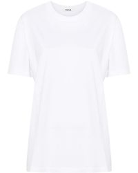 Tekla - Crew-neck Organic Cotton T-shirt - Lyst