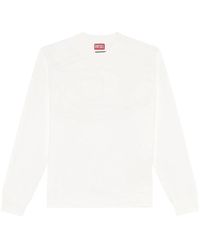 DIESEL - S-Rob-Megoval-D Cotton Sweatshirt - Lyst