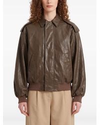 SUTTON NEW YORK - Laminated Faux-Leather Bomber Jacket - Lyst