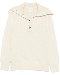 Malo - Button-Up Sailor-Collar Knit - Lyst