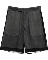 SAPIO - Textured Shorts - Lyst