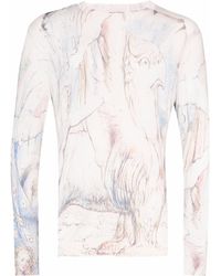 Alexander McQueen - William Blake Dante-print Crew-neck Sweatshirt - Lyst