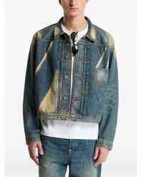 KENZO - Faded-Effect Denim Jacket - Lyst