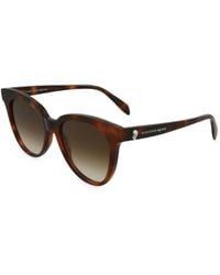 McQueen - Skull-Detail Cat-Eye Sunglasses - Lyst