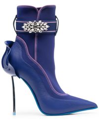 Le Silla - Snorkeling 120mm Crystal-embellished Ankle Boots - Lyst