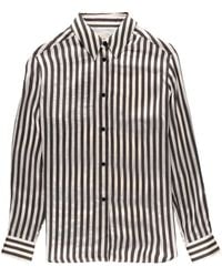 Khaite - Argo Long-sleeve Striped Shirt - Lyst