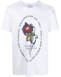 Ballantyne - Graphic-Print Cotton T-Shirt - Lyst