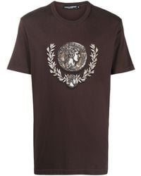 Dolce & Gabbana - T-shirt en coton à imprimé graphique - Lyst