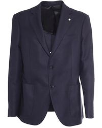 Luigi Bianchi - Two-Button Patch-Pocket Blazer - Lyst