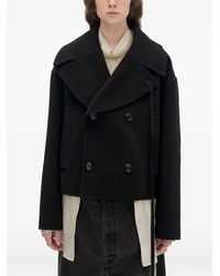 Ann Demeulemeester - バージンウールカシミア ダブルコート - Lyst