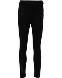 Moncler - Rubberised-Logo Performance Leggings - Lyst