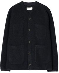 Universal Works - Button-Up Fleece Cardigan - Lyst